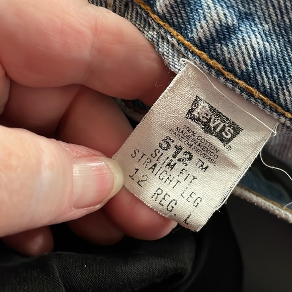 Levi’s 512 Slim Fit Vintage Straight Leg Light Wash Denim Jeans - Picture 8 of 10